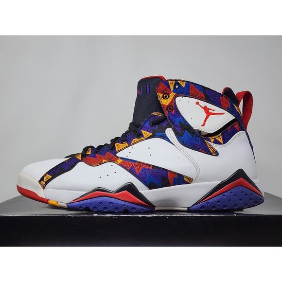 Air Jordan 7 Retro SWEATER 304775 142 Size 10.5 PRE-OWNED - Picture 3 of 8